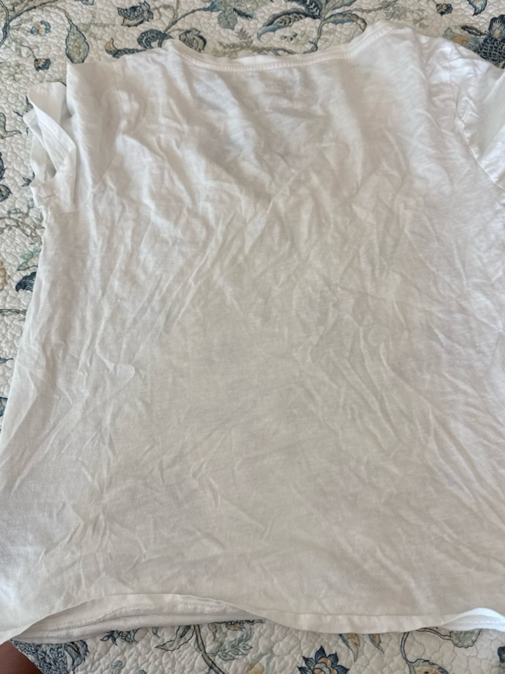 J. Crew White Short-Sleeve Crew Neck Tee